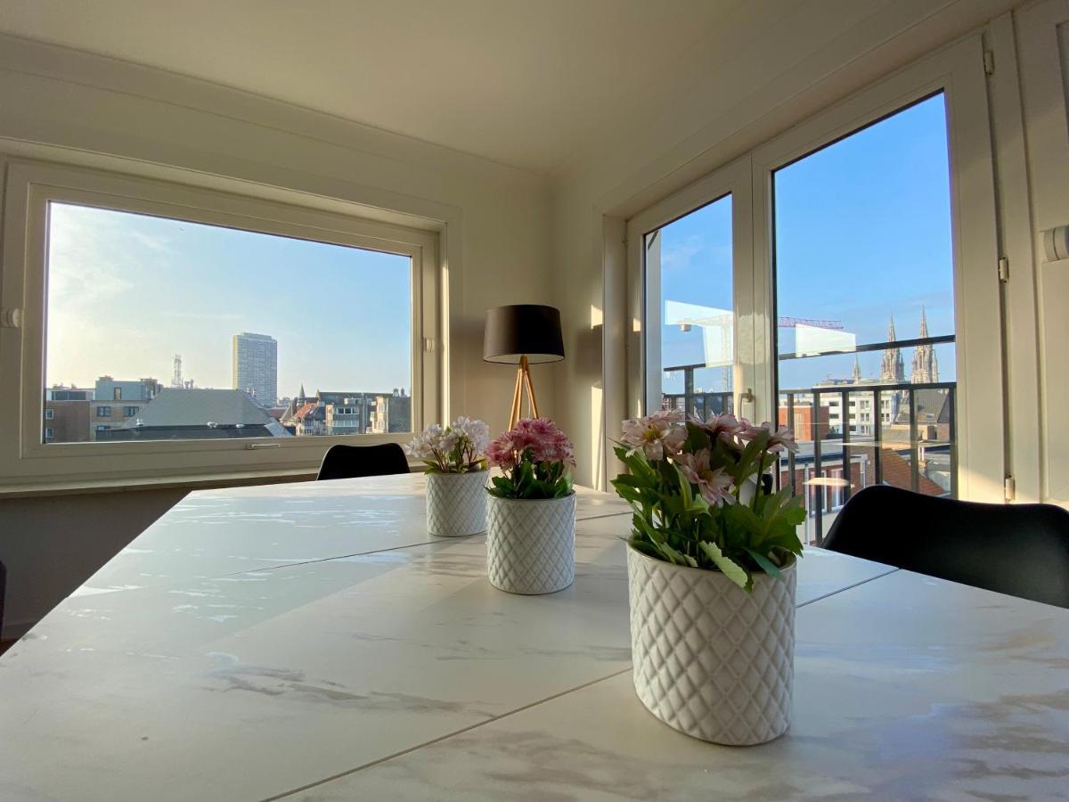Luxury 3 Bedroom Apartment On The Top Floor With Panoramic View Ostend Exterior foto