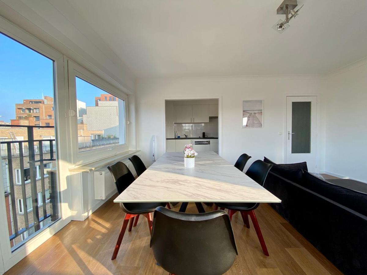 Luxury 3 Bedroom Apartment On The Top Floor With Panoramic View Ostend Exterior foto